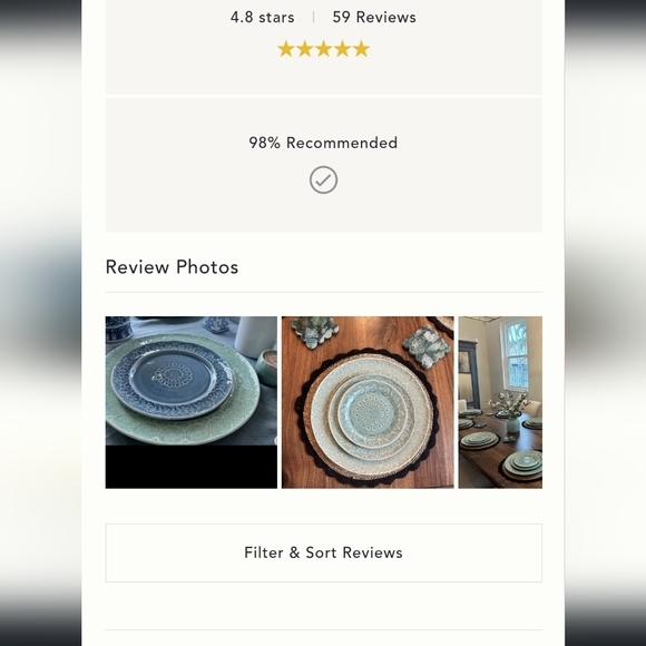 Anthropologie Old Havana Bread Plates - set of 4 - Rose/neutral - Picture 8 of 12